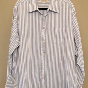 Mens straight bottom striped shirt